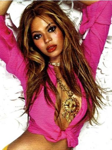 Sopiva 20" Ruskea Ilman Otsatukkaa Lace Front Suora Beyonce Peruukit