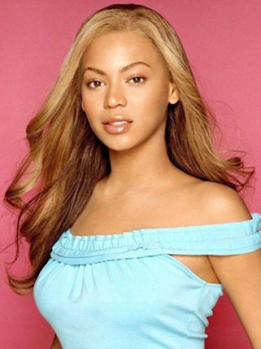 Kaunis 24" Ruskea Ilman Otsatukkaa Lace Front Laineikas Beyonce Peruukit