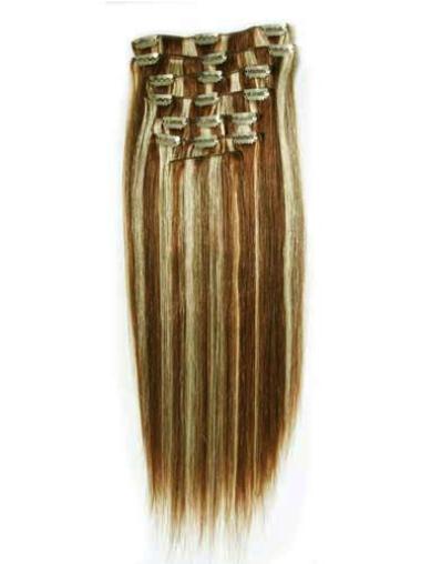 Ruskea Remy-Hiusta Suora Suuri Clip On Hiustenpidennykset