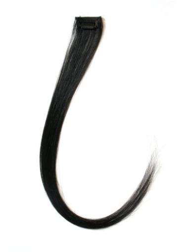 Musta Remy-Hiusta Suora Upea Clip On Hiustenpidennykset