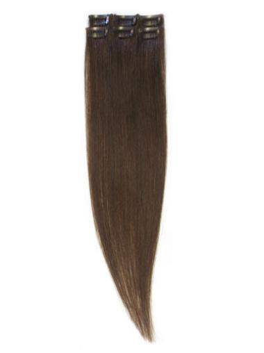 Ruskea Remy-Hiusta Suora Sulavalinjainen Clip On Hiustenpidennykset