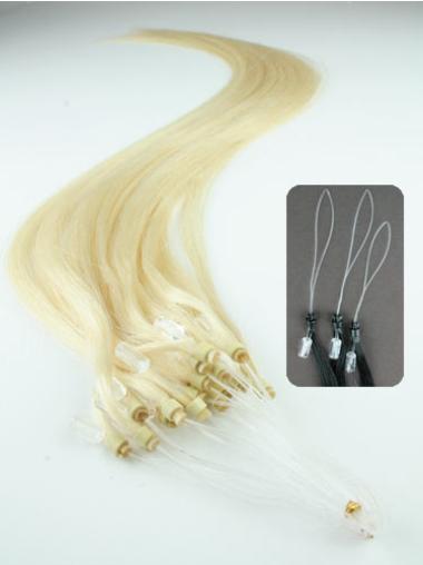 Vaalea Suora Sulavalinjainen Remy-Hiusta Micro Loop Hiustenpidennykset