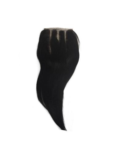 Musta Remy-Hiusta Suora Pitkät Tyylikäs Lace Closures
