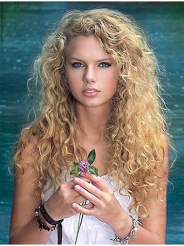 Muoti 20" Vaalea Remy-Hiusta Lace Front Taylor Swift Peruukit