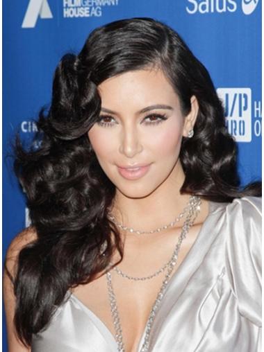Pitkät Mukava 22" Ilman Otsatukkaa Lace Front Kim Kardashian Peruukit