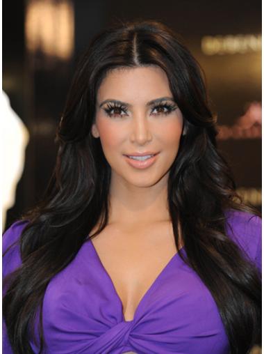 Pitkät Uskomaton 27" Ilman Otsatukkaa Konetyötä Kim Kardashian Peruukit
