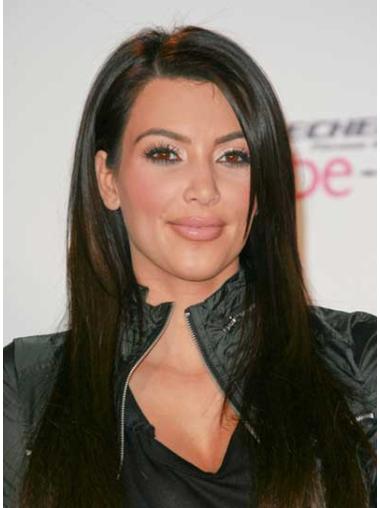 Kerrostettu Suora Lace Front Remy-Hiusta 22" Sopiva Kim Kardashian Peruukit