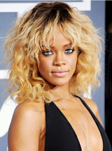 14" Ombre Remy-Hiusta Laineikas 100% Käsinsolmittuja Mukava Rihanna Peruukit