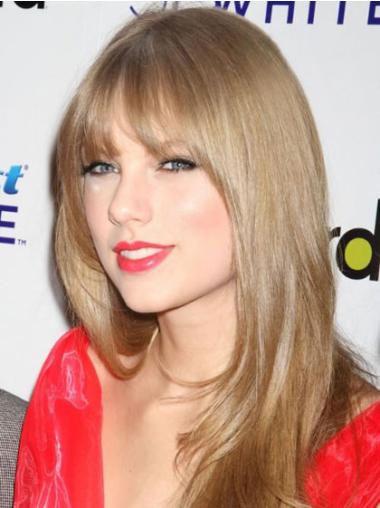 Pehmeä 20" Vaalea Synteettistä Konetyötä Taylor Swift Peruukit