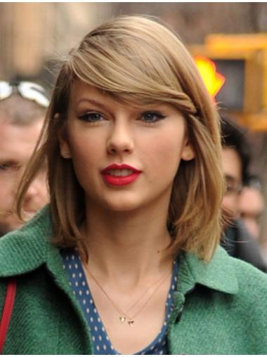Korkealaatuinen 12" Vaalea Synteettistä Konetyötä Taylor Swift Peruukit