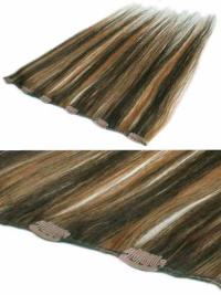 Ruskea Remy-Hiusta Suora Joustavuus Clip On Hiustenpidennykset